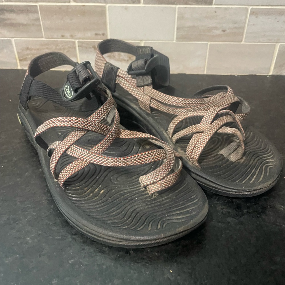 Chaco Black and Tan Sandals